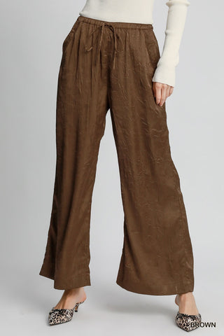 Umgee Wrinkle Brown Pant