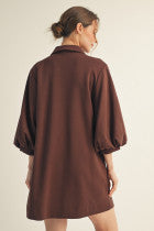 Jodifl Puff Sleeve Collared Dress