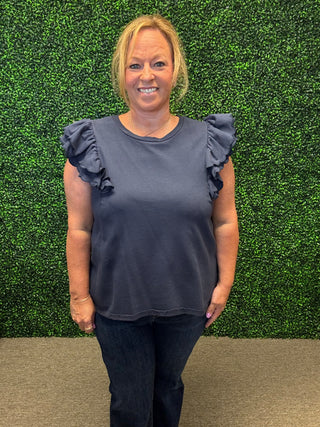Umgee Ruffle Sleeve Top