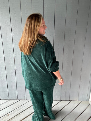Umgee Palm Chenille Top