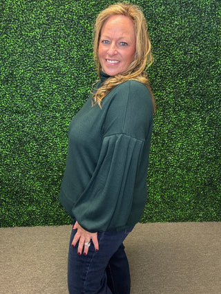 Entro Mock Neck Knit Top
