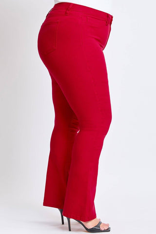 Plus Size Hyperstretch Flare Pants-EP42931R
