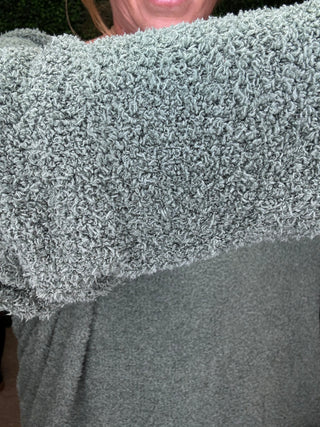 Fuzzy Olive Top FINAL SALE