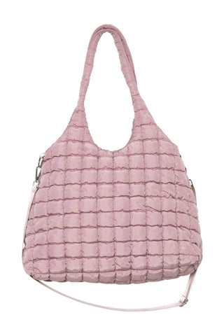 Katydid Mauve Rectangular Tote Bag Puffer