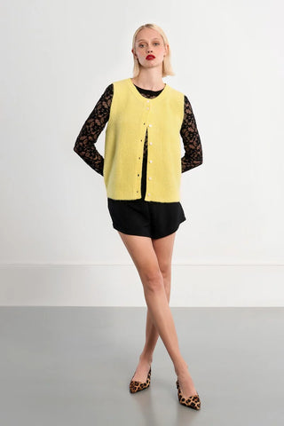 Molly Bracken Sleeveless Knit Cardigan