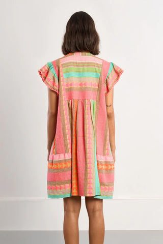 Molly Bracken Multicolor Printed Mini Dress