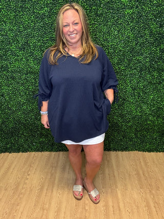 Navy Swing Top