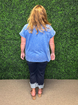 Crinkle Washed Short Sleeve Tee