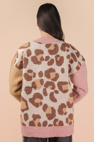 Leopard and Plaid Button Up Cardi FINAL SALE