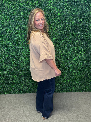 Ruffle Sleeves Blouse