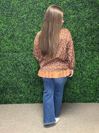Easel Velvet Bow Front Top