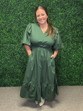 Olive Grace Midi Dress FINAL SALE