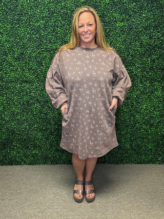Easel Western Pullover Dress