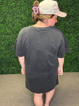 Baevely Black T-SHIRT DRESS