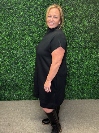 Black Staple Mini Dress by Entro