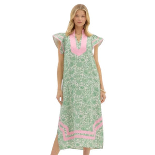 The Charleston Bloom Midi Dress-Entro
