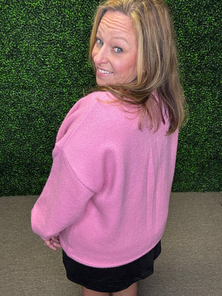 Black Heart Sweater-White Birch