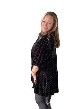 Blingy Velvet Tunic or Mini