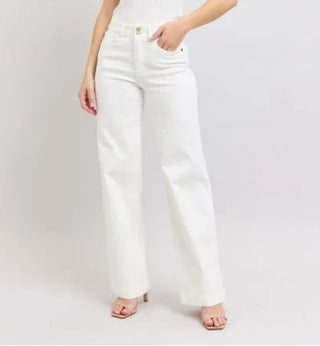 Judy Blue Heritage Embroidered Wide Leg Trouser