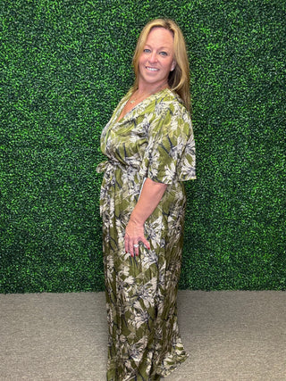 She & Sky Silhouette Maxi Dress