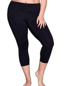 Charlies Project Soft Black Thigh Pocket Leggings and Capris