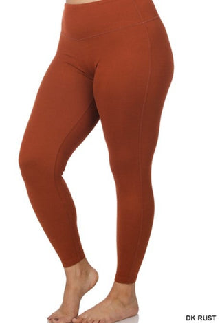 Brushed Leggings Wide Panel Top Plus *Final Sale*