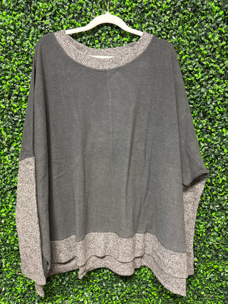 Box Cut Sweater-White Birch FINAL SALE
