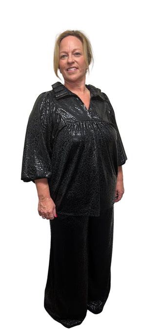 Adrienne Animal Print Luxe Top