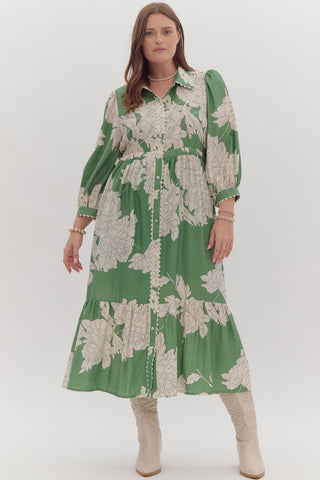 Blooming Green Dress