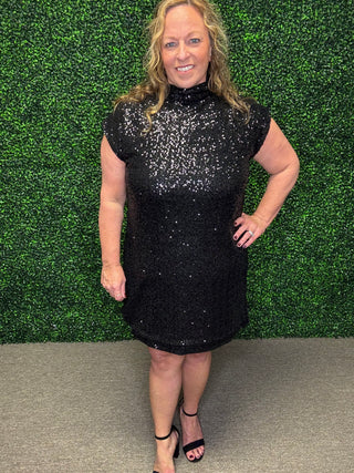 Sequin Spark Mini Dress