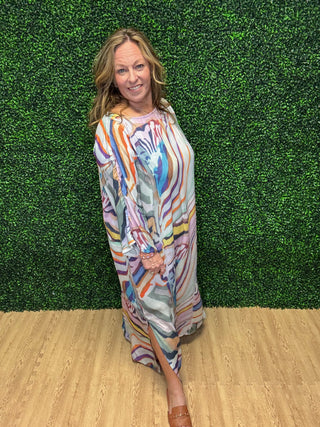Gigio Watercolor Maxi Dress