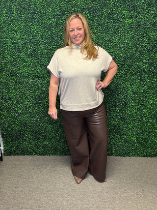 Entro Neutral Mock Neck Sweater