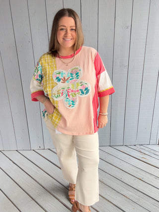 Flower Patch Floral Top-Easel