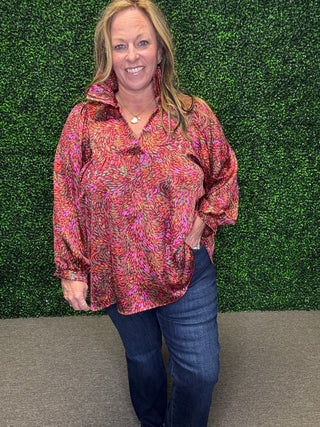 The Adrienne Luxe Ruffle Blouse