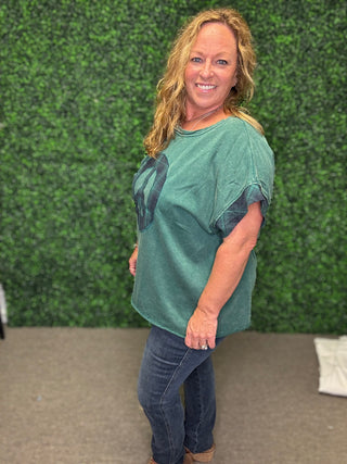 The Peace and Plaid Top FINAL SALE
