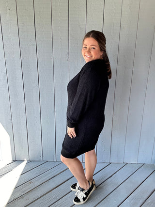 Umgee Boucle Sweater Dress FINAL SALE