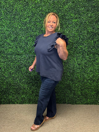 Umgee Ruffle Sleeve Top