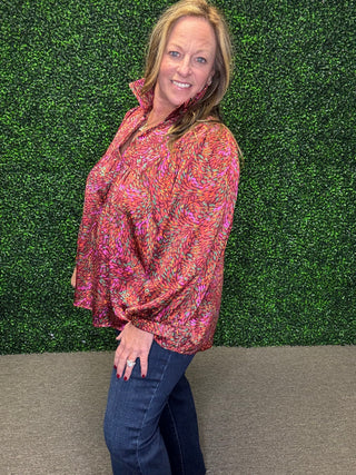 The Adrienne Luxe Ruffle Blouse