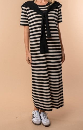 Maxi Sweater Dress-White Birch. FINAL SALE