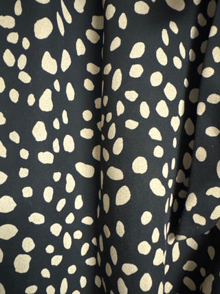 Black and Neutral Polka Dot Pants