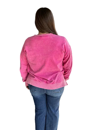 Sequin Love Pullover by White Birch FINAL SALE