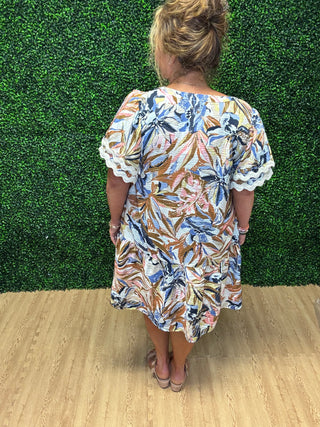 Oddi Botanical Mini Dress