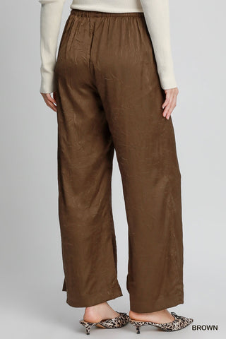 Umgee Wrinkle Brown Pant
