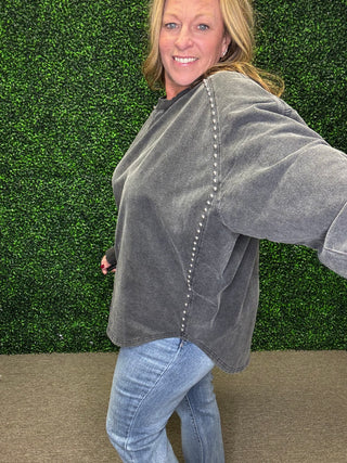 Studded Pullover