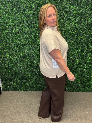 Entro Neutral Mock Neck Sweater