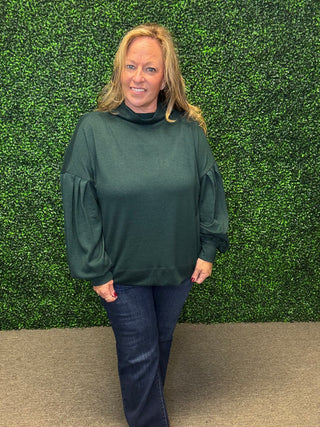 Entro Mock Neck Knit Top