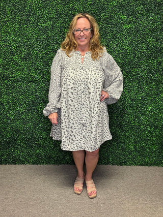 Easel Animal Printed Swing Dress