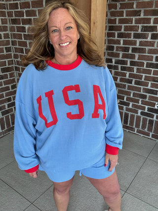 Tres Bien USA Waffle Knit Top