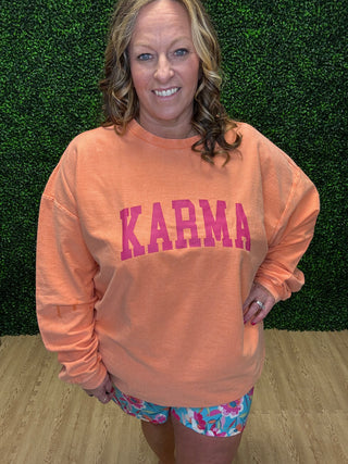 Karma Ribbed Sweatshirt