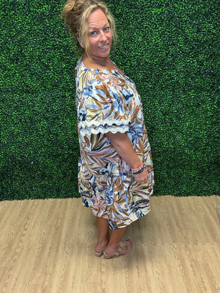 Oddi Botanical Mini Dress